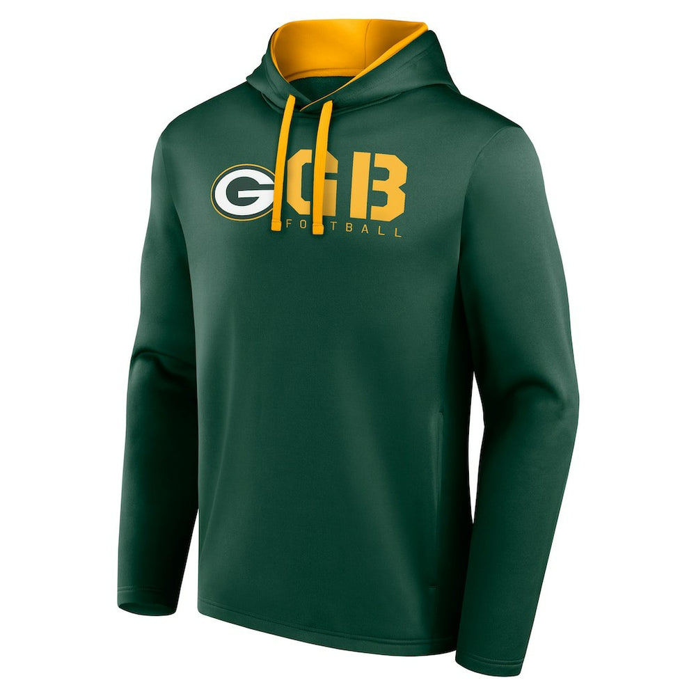 Green Bay Packers Logo Athletic Head Start Pullover Hoodie | NFL On sale