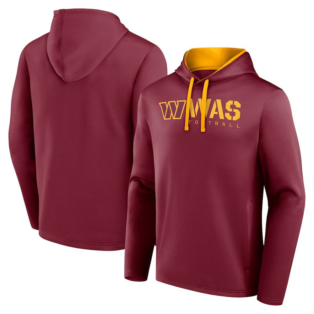 Washington Commanders Logo Athletic Head Start Pullover Hoodie | NFL Hot