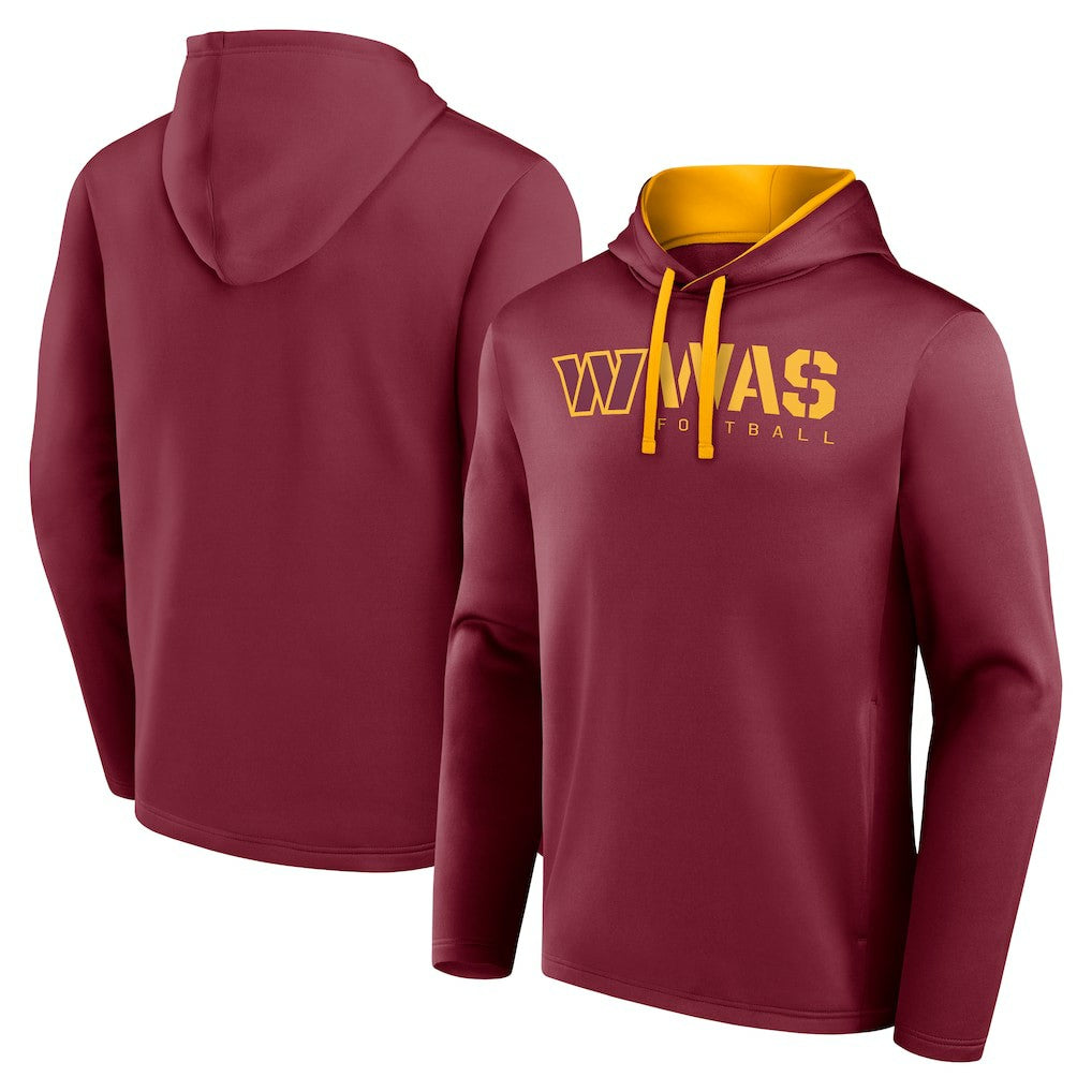 Washington Commanders Logo Athletic Head Start Pullover Hoodie | NFL Hot