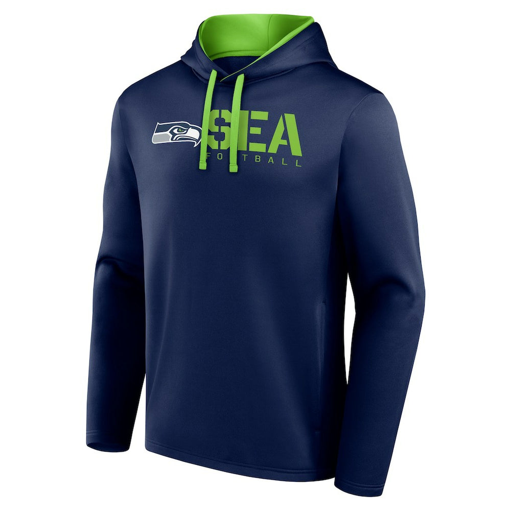 Seattle Seahawks Logo Athletic Head Start Pullover Hoodie | NFL New