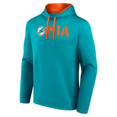 Miami Dolphins Logo Athletic Head Start Pullover Hoodie | NFL Hot