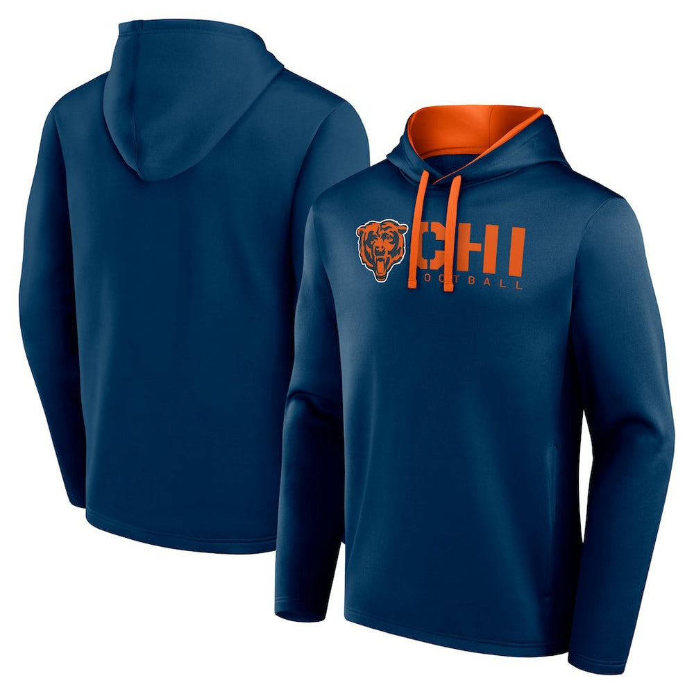 Chicago Bears Logo Athletic Head Start Pullover Hoodie | NFL Sale