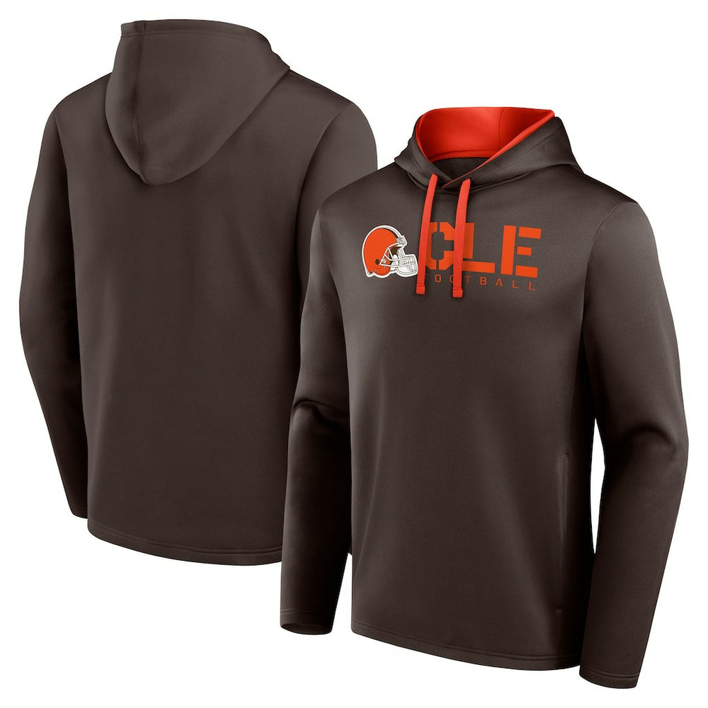 Cleveland Browns Logo Athletic Head Start Pullover Hoodie | NFL US
