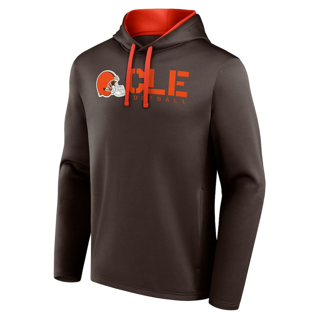 Cleveland Browns Logo Athletic Head Start Pullover Hoodie | NFL US