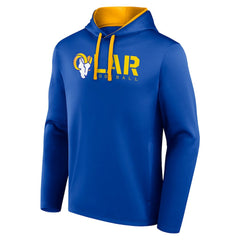 Los Angeles Rams Logo Athletic Head Start Pullover Hoodie | NFL Hot