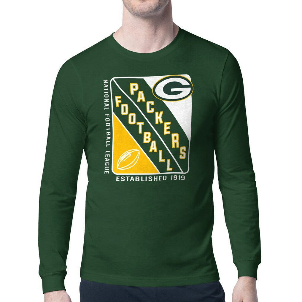 Green Bay Packers Starter Shield Logo Long Sleeve T-Shirt | NFL Online