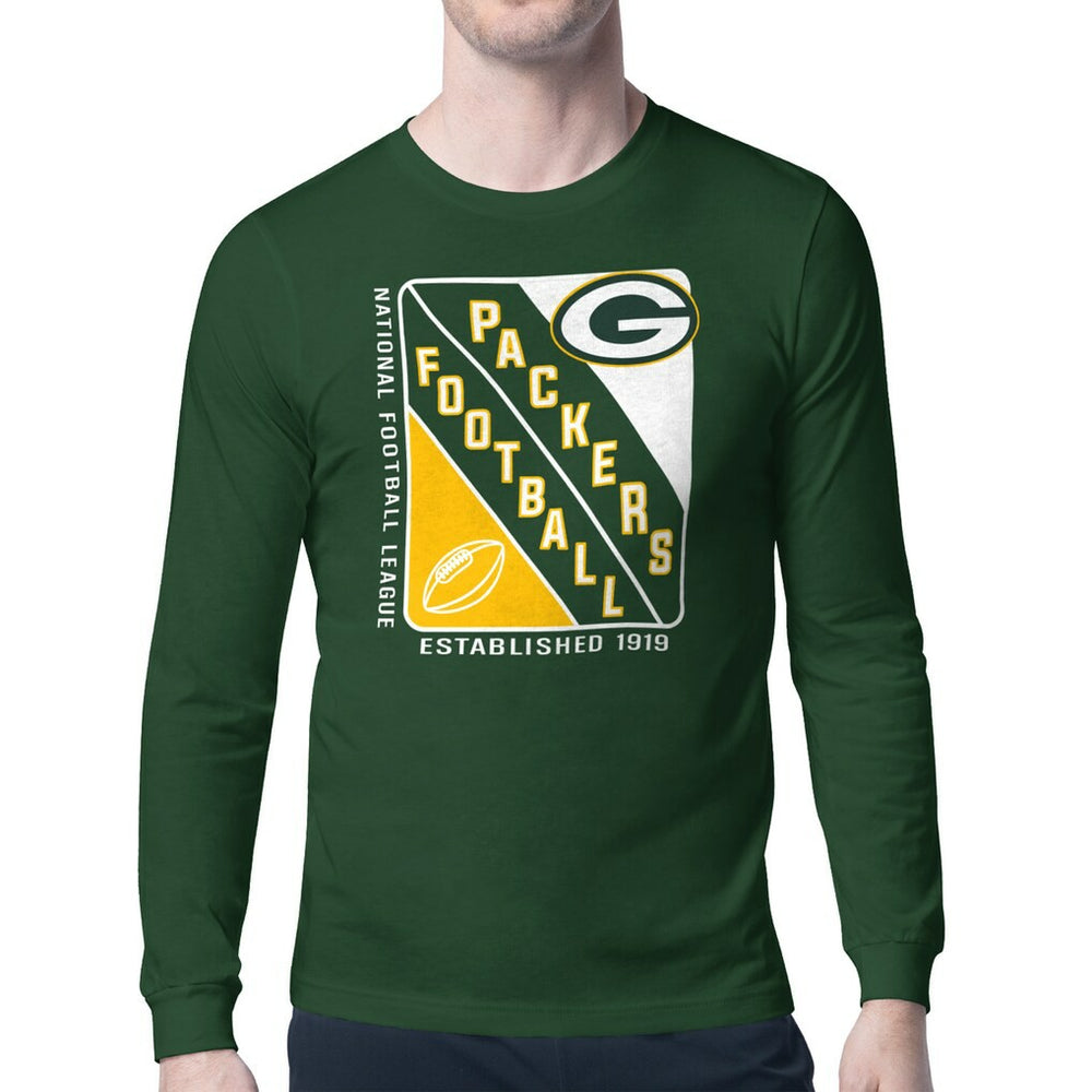 Green Bay Packers Starter Shield Logo Long Sleeve T-Shirt | NFL Online