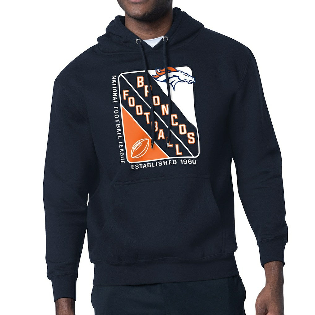 Denver Broncos Starter Shield Logo Pullover Hoodie | NFL New