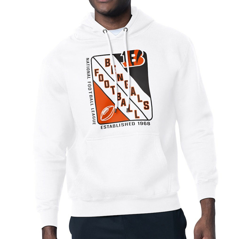 Cincinnati Bengals Starter Shield Logo Pullover Hoodie | NFL Hot