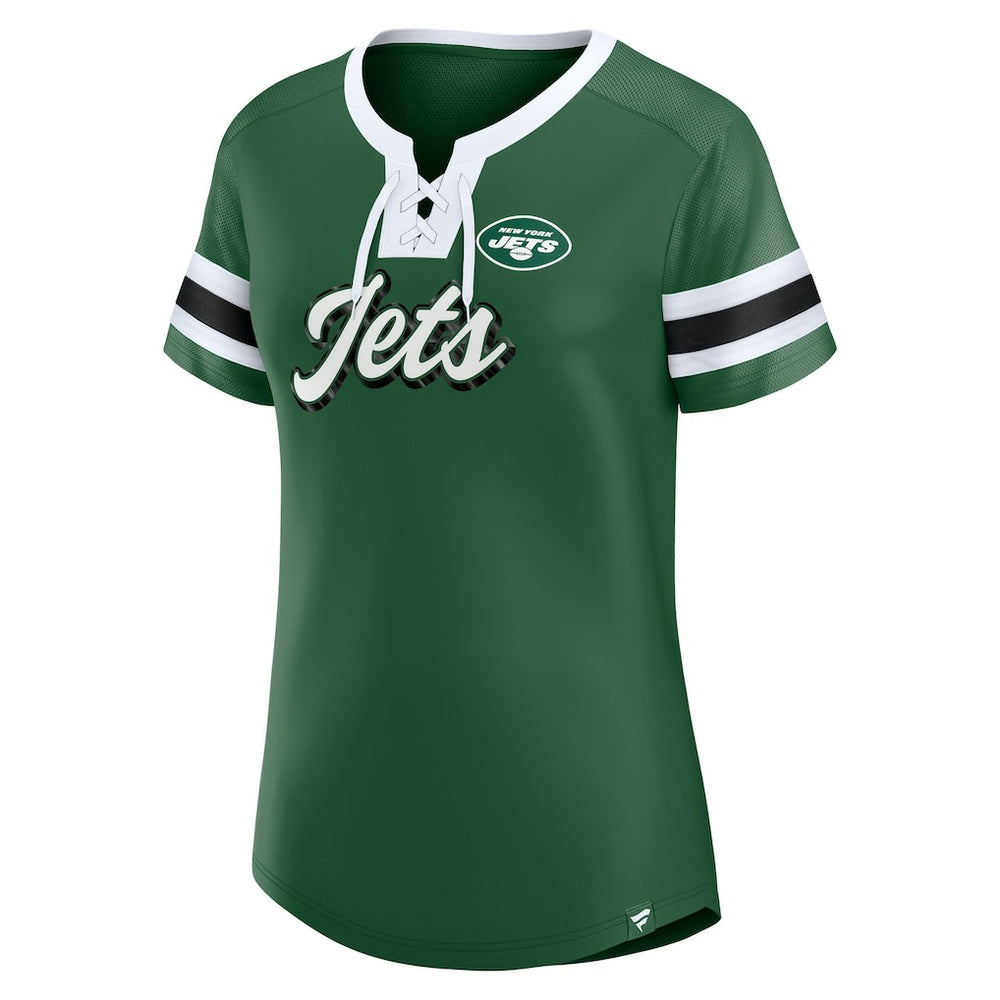 New York Jets Women's Original State Lace-Up T-Shirt | NFL New