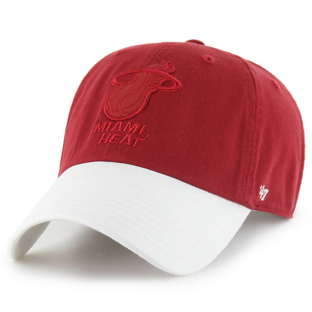 Red/White Miami Heat '47 x Tommy Hilfiger Courtside Cleanup Adjustable Hat | NBA