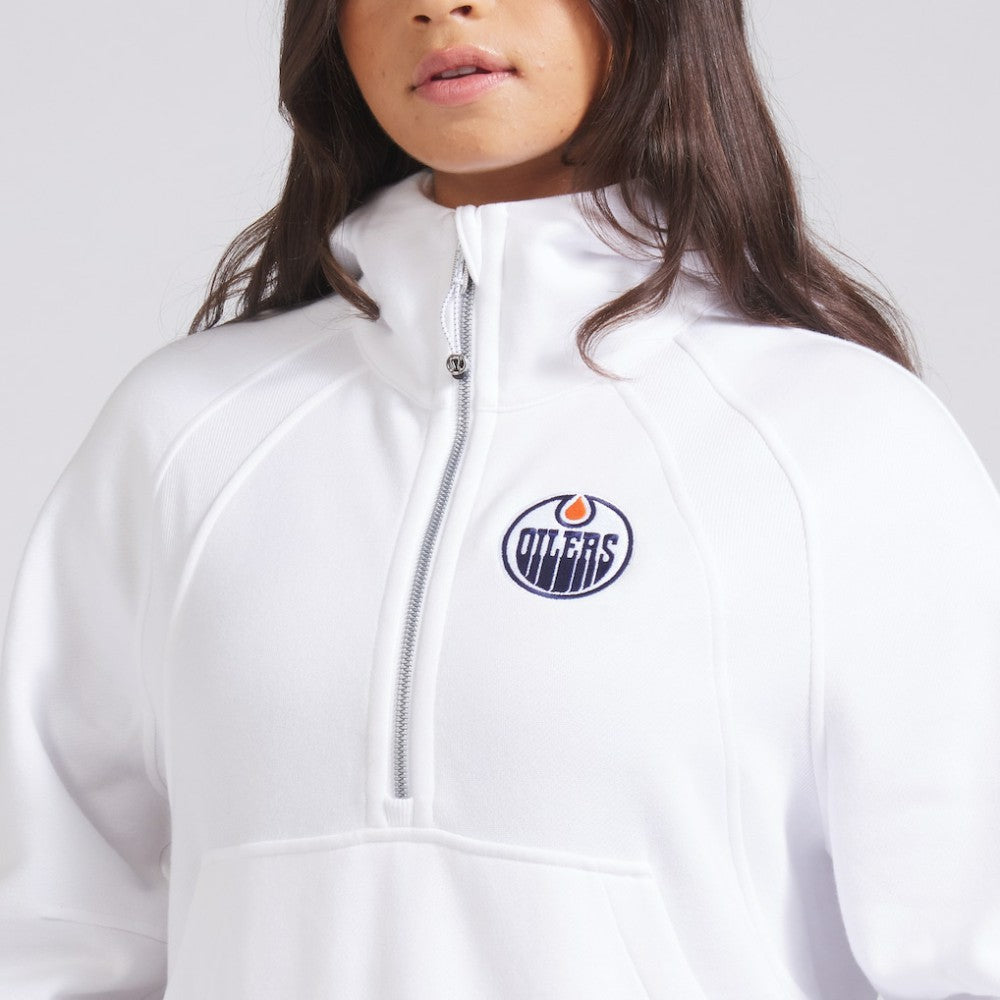 Edmonton Oilers lululemon Women's Scuba Oversized Half-Zip Hoodie -  NHL Hoodies