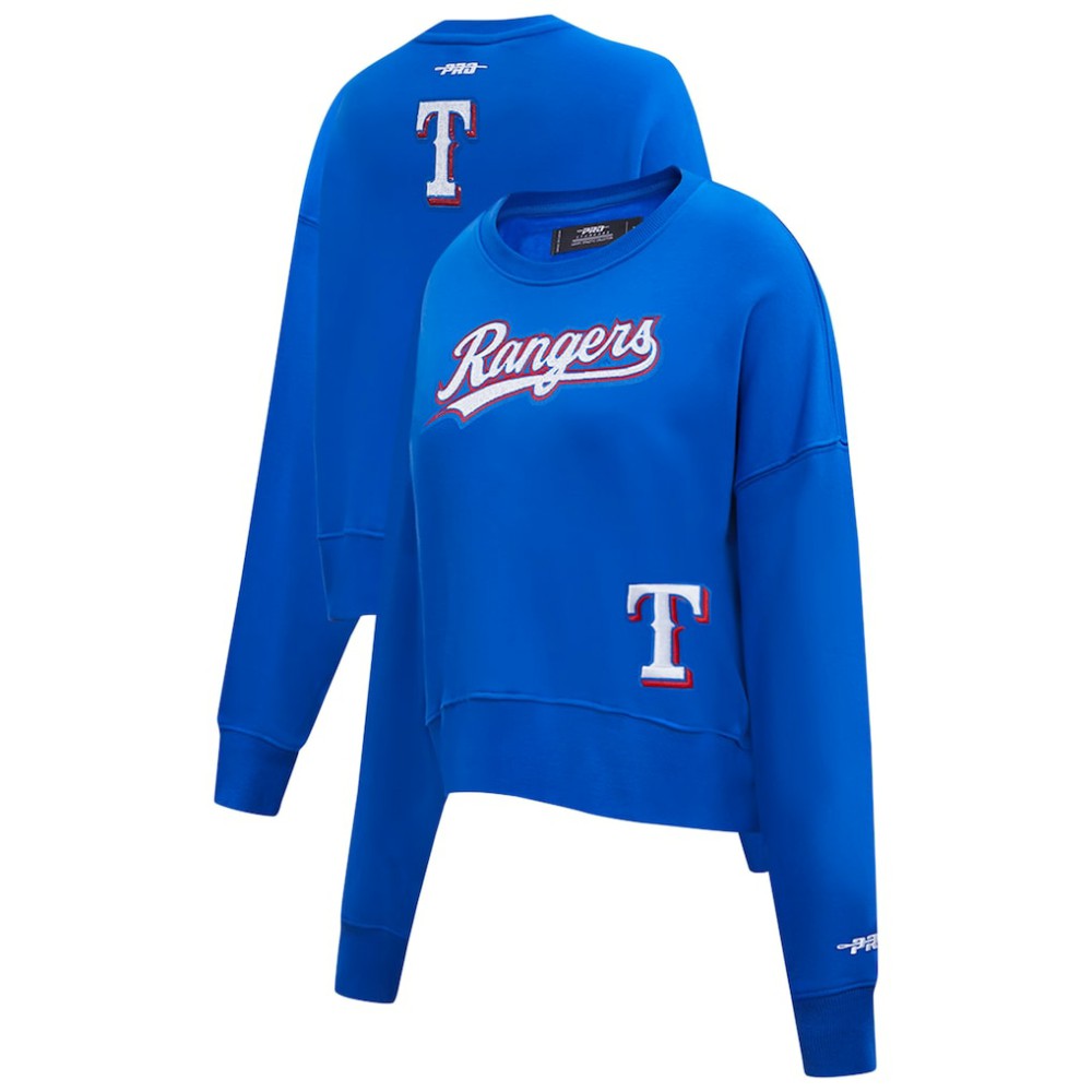 Texas Rangers Pro Standard Women's Game Day Classics Crewneck Pullover Sweatshirt - MLB Pullover