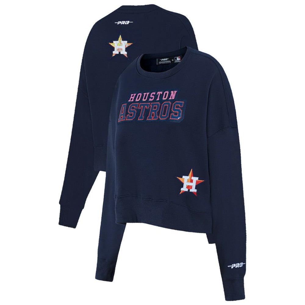 Houston Astros Pro Standard Women's Game Day Classics Crewneck Pullover Sweatshirt - MLB Pullover