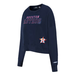Houston Astros Pro Standard Women's Game Day Classics Crewneck Pullover Sweatshirt - MLB Pullover