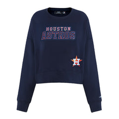 Houston Astros Pro Standard Women's Game Day Classics Crewneck Pullover Sweatshirt - MLB Pullover