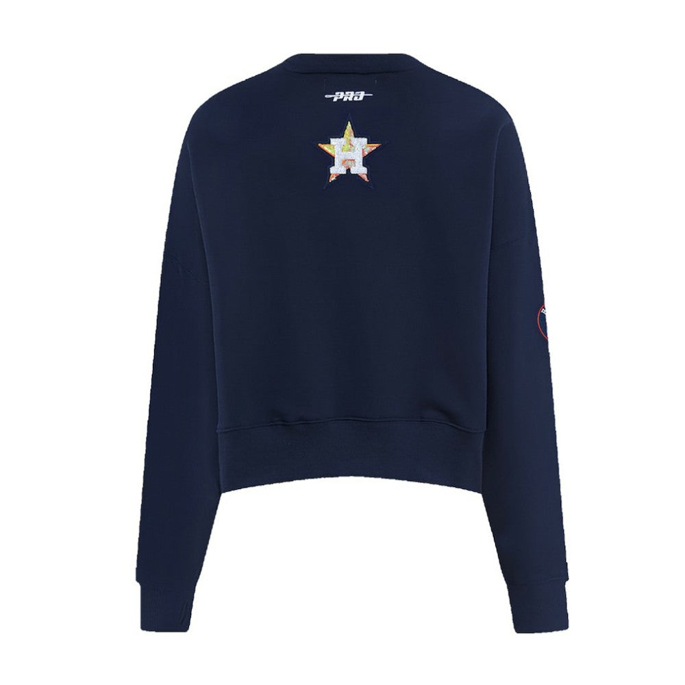 Houston Astros Pro Standard Women's Game Day Classics Crewneck Pullover Sweatshirt - MLB Pullover
