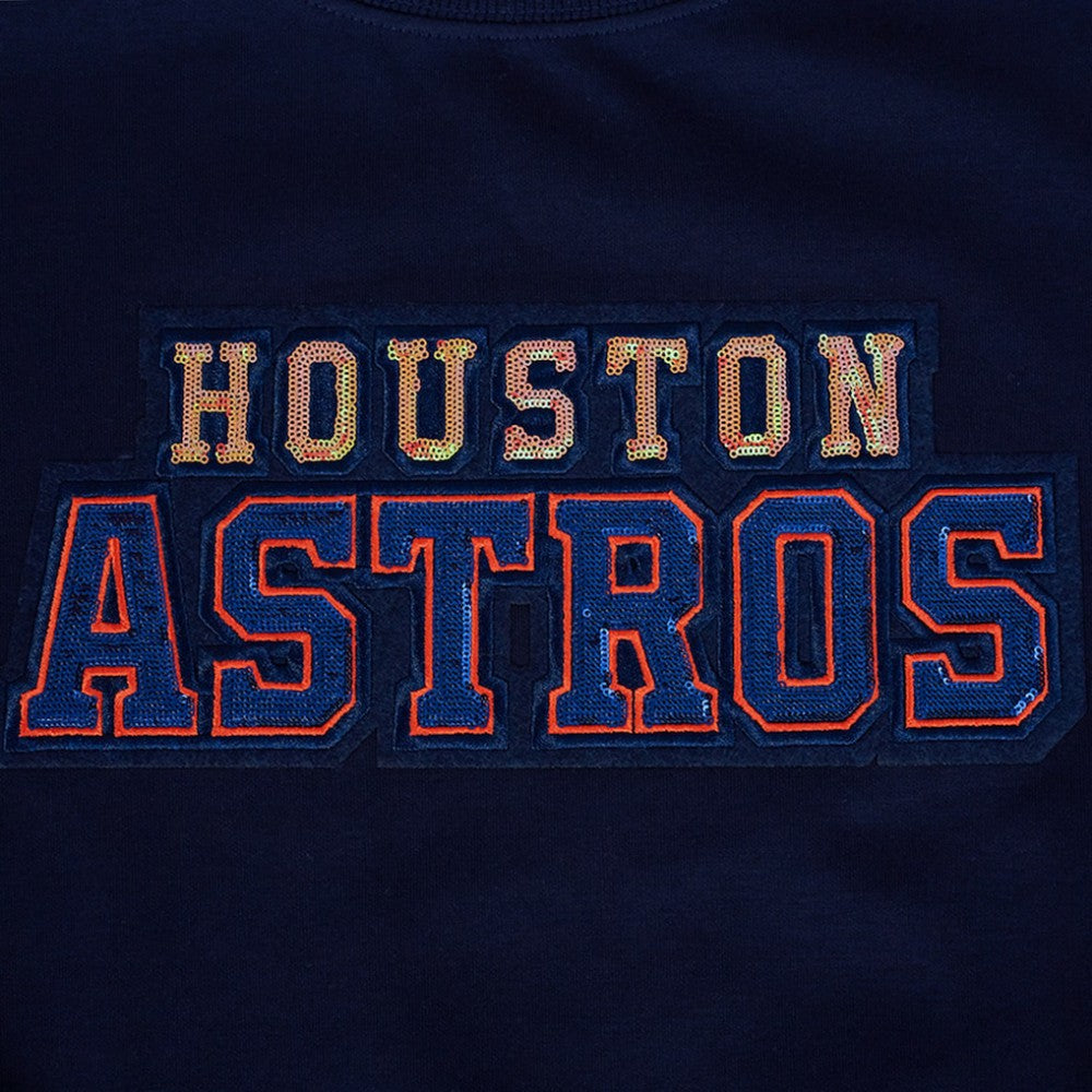 Houston Astros Pro Standard Women's Game Day Classics Crewneck Pullover Sweatshirt - MLB Pullover