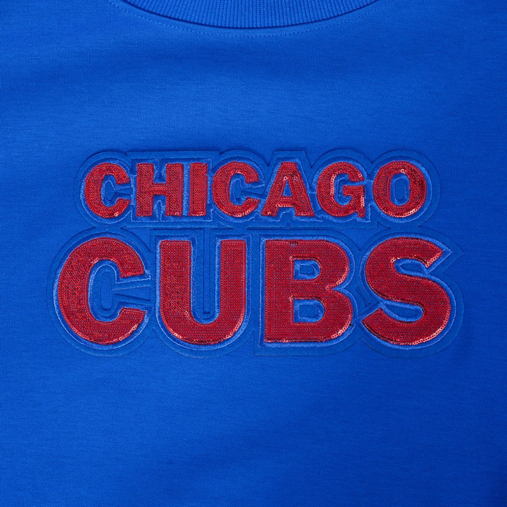 Chicago Cubs Pro Standard Women's Game Day Classics Crewneck Pullover Sweatshirt - MLB Pullover