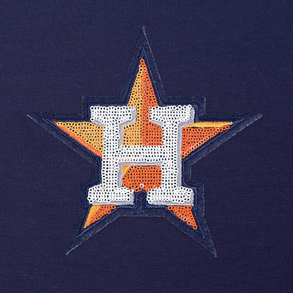 Houston Astros Pro Standard Women's Game Day Classics Baby Doll Cropped T-Shirt - MLB T-shirts