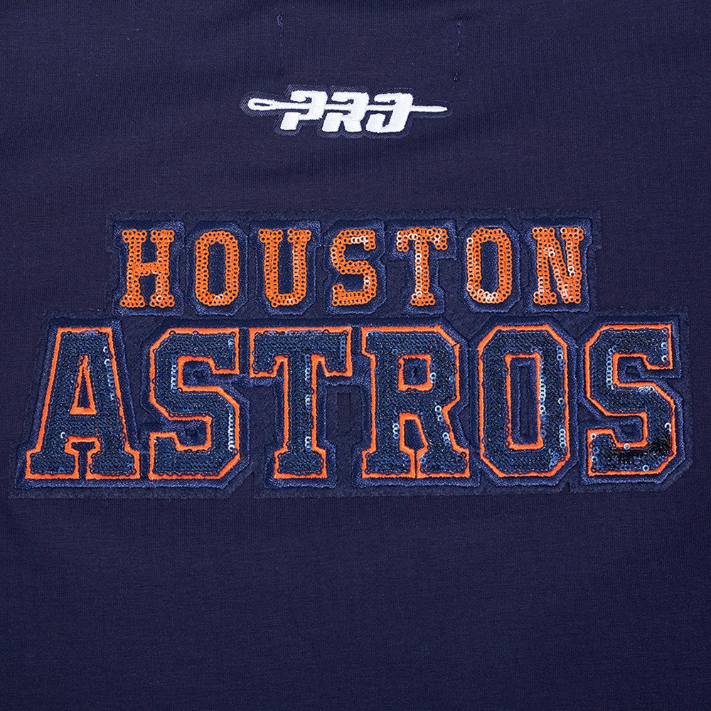 Houston Astros Pro Standard Women's Game Day Classics Baby Doll Cropped T-Shirt - MLB T-shirts