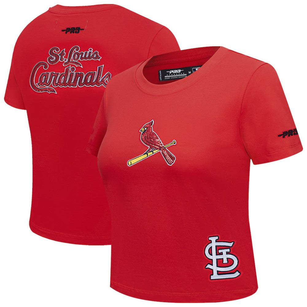 St. Louis Cardinals Pro Standard Women's Game Day Classics Baby Doll Cropped T-Shirt - MLB T-shirts
