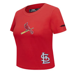 St. Louis Cardinals Pro Standard Women's Game Day Classics Baby Doll Cropped T-Shirt - MLB T-shirts