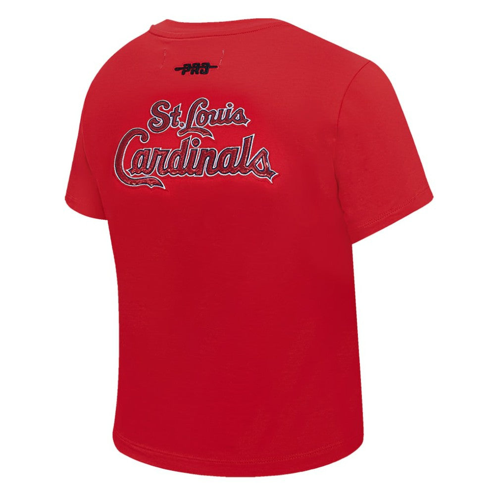 St. Louis Cardinals Pro Standard Women's Game Day Classics Baby Doll Cropped T-Shirt - MLB T-shirts