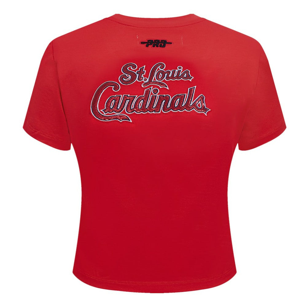 St. Louis Cardinals Pro Standard Women's Game Day Classics Baby Doll Cropped T-Shirt - MLB T-shirts
