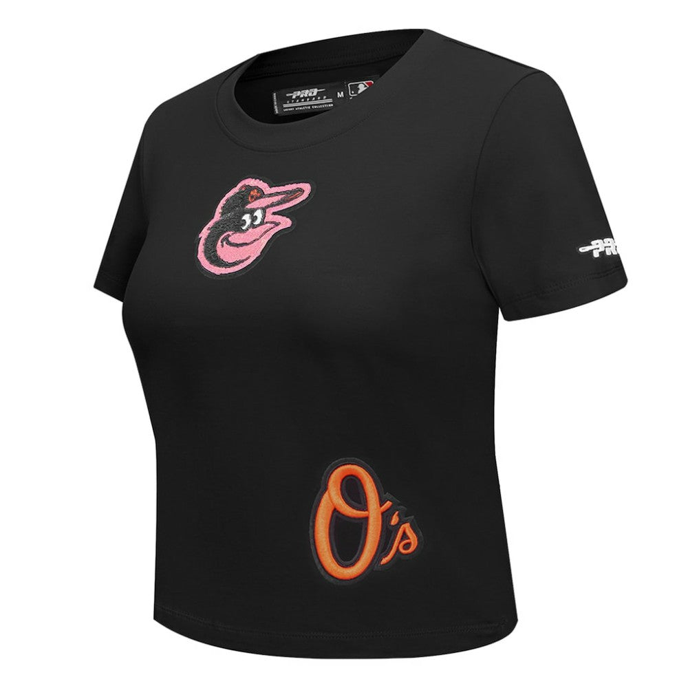 Baltimore Orioles Pro Standard Women's Game Day Classics Baby Doll Cropped T-Shirt - MLB T-shirts