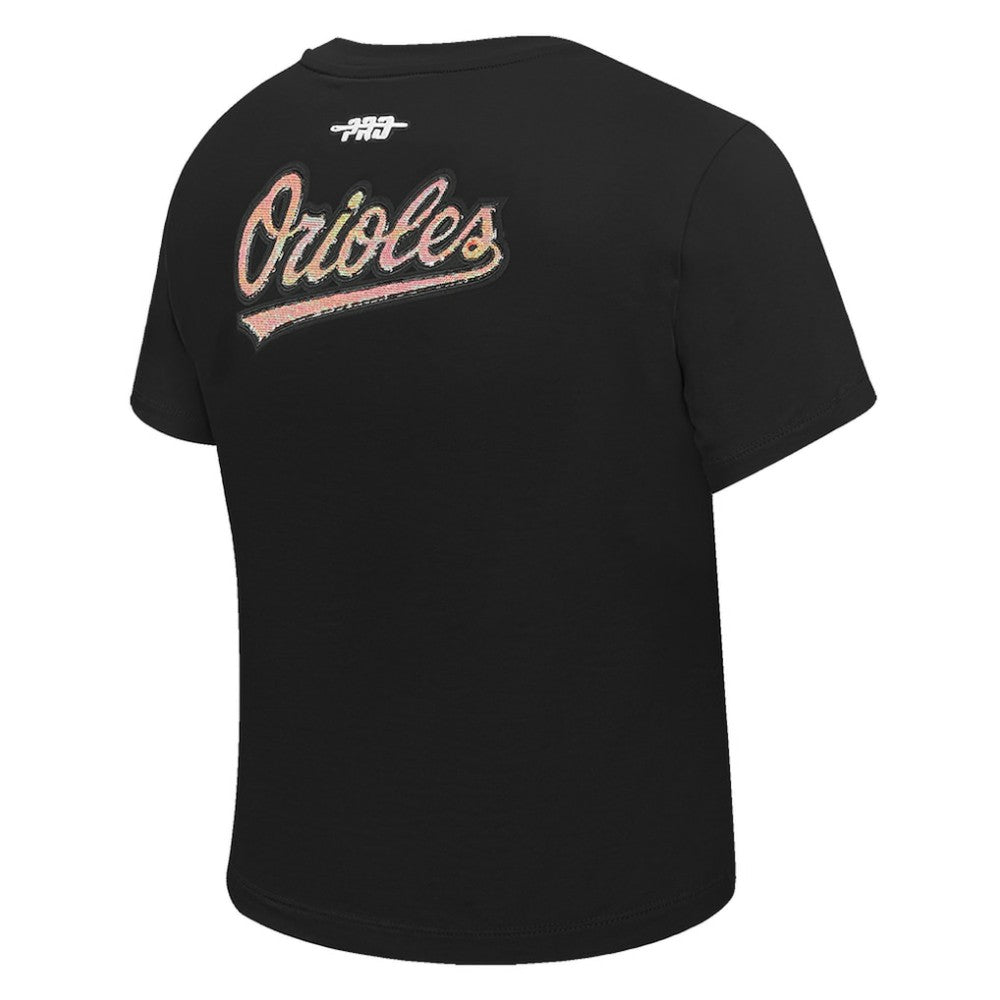 Baltimore Orioles Pro Standard Women's Game Day Classics Baby Doll Cropped T-Shirt - MLB T-shirts