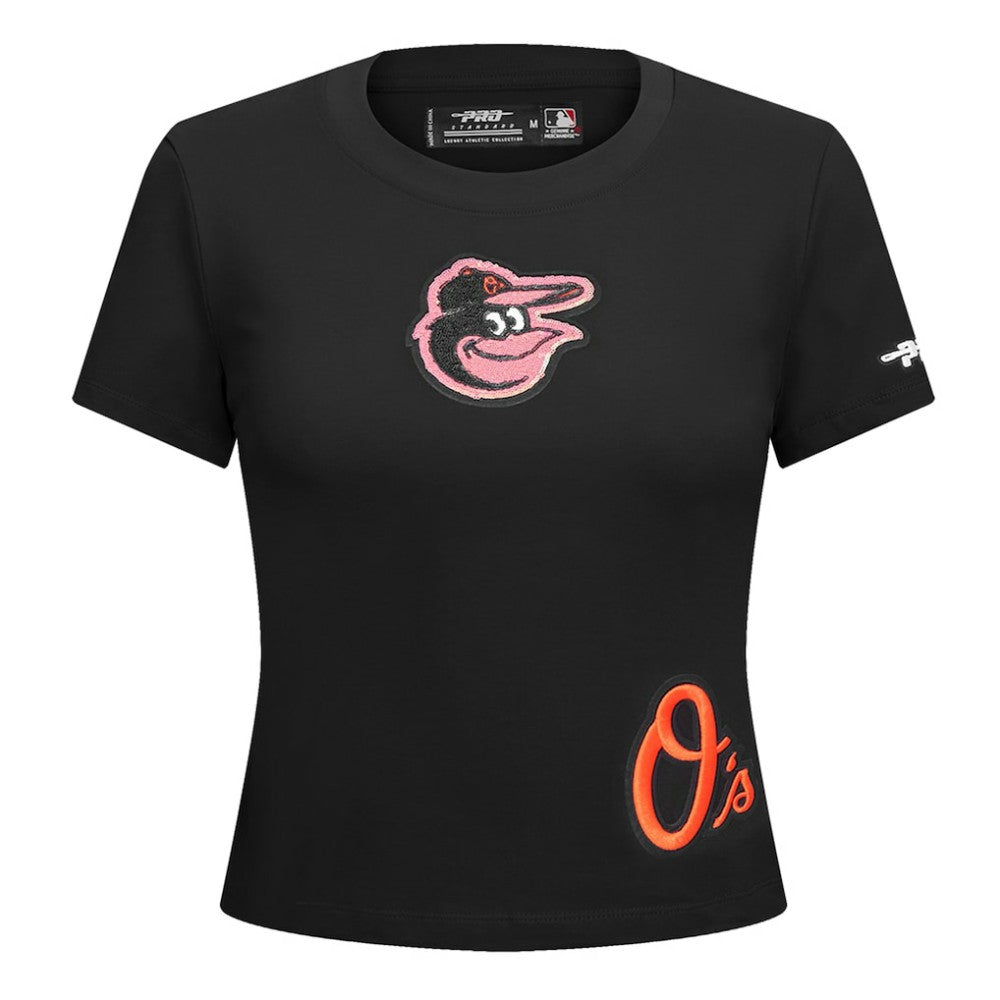 Baltimore Orioles Pro Standard Women's Game Day Classics Baby Doll Cropped T-Shirt - MLB T-shirts
