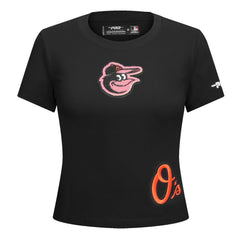 Baltimore Orioles Pro Standard Women's Game Day Classics Baby Doll Cropped T-Shirt - MLB T-shirts