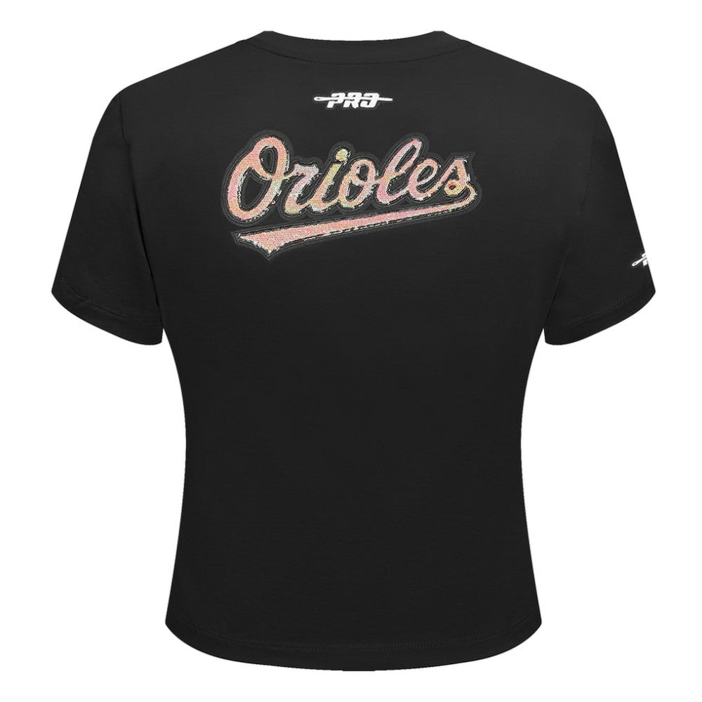 Baltimore Orioles Pro Standard Women's Game Day Classics Baby Doll Cropped T-Shirt - MLB T-shirts