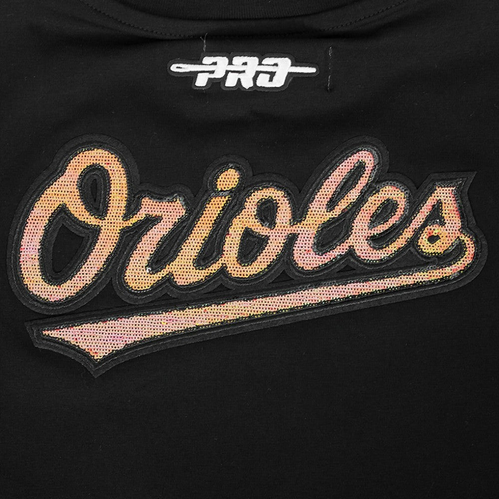 Baltimore Orioles Pro Standard Women's Game Day Classics Baby Doll Cropped T-Shirt - MLB T-shirts