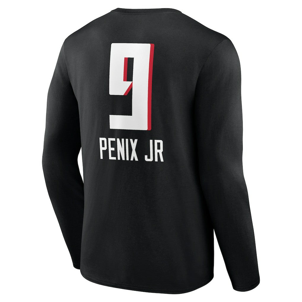 Atlanta Falcons Michael Penix Jr.  Name & Number Team Wordmark Long Sleeve T-Shirt | NFL On sale