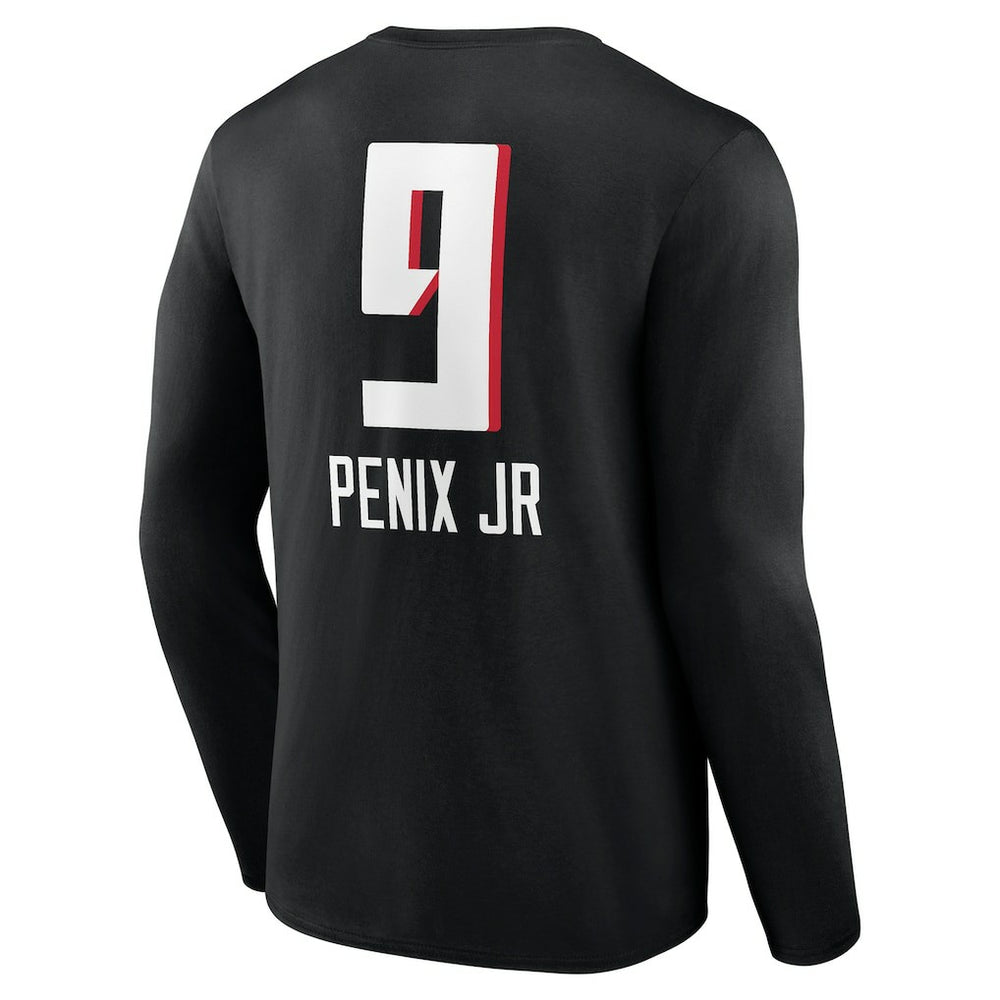 Atlanta Falcons Michael Penix Jr.  Name & Number Team Wordmark Long Sleeve T-Shirt | NFL On sale