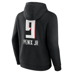 Atlanta Falcons Michael Penix Jr.  Name & Number Team Wordmark Pullover Hoodie | NFL Sale