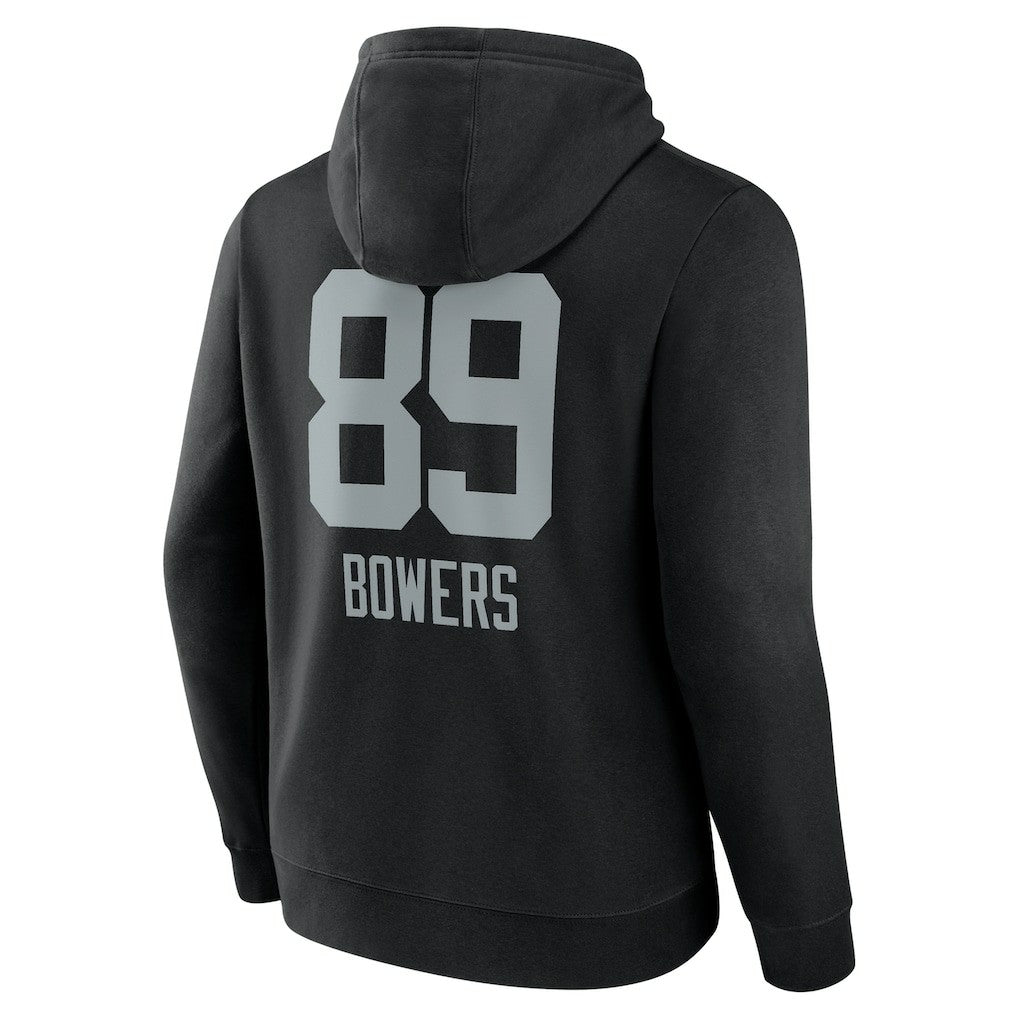 Las Vegas Raiders Brock Bowers  Name & Number Team Wordmark Pullover Hoodie | NFL Online