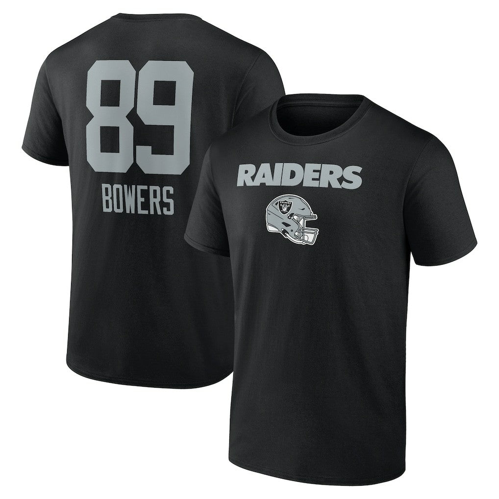 Las Vegas Raiders Brock Bowers  Name & Number Team Wordmark T-Shirt | NFL Hot