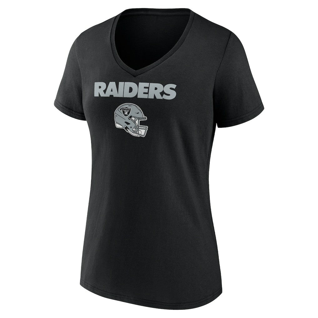 Las Vegas Raiders Brock Bowers  Women's Name & Number Team Wordmark V-Neck T-Shirt | NFL Sale