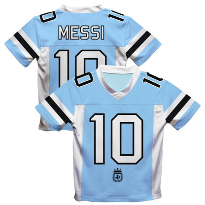 Lionel Messi Argentina National Team Vive La Fete  Football Jersey for sale - Light Blue