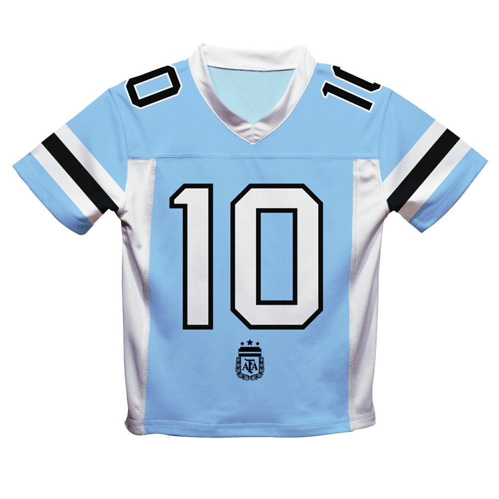 Lionel Messi Argentina National Team Vive La Fete  Football Jersey for sale - Light Blue