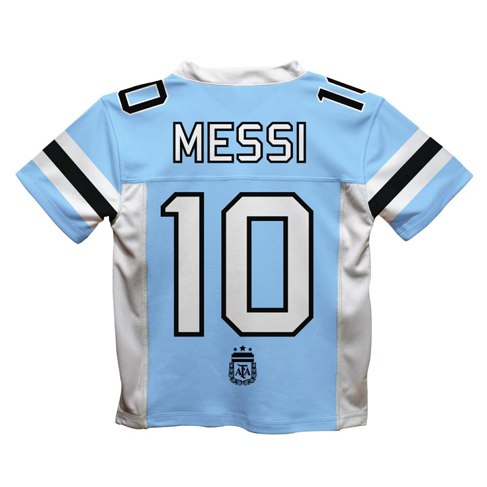 Lionel Messi Argentina National Team Vive La Fete  Football Jersey for sale - Light Blue