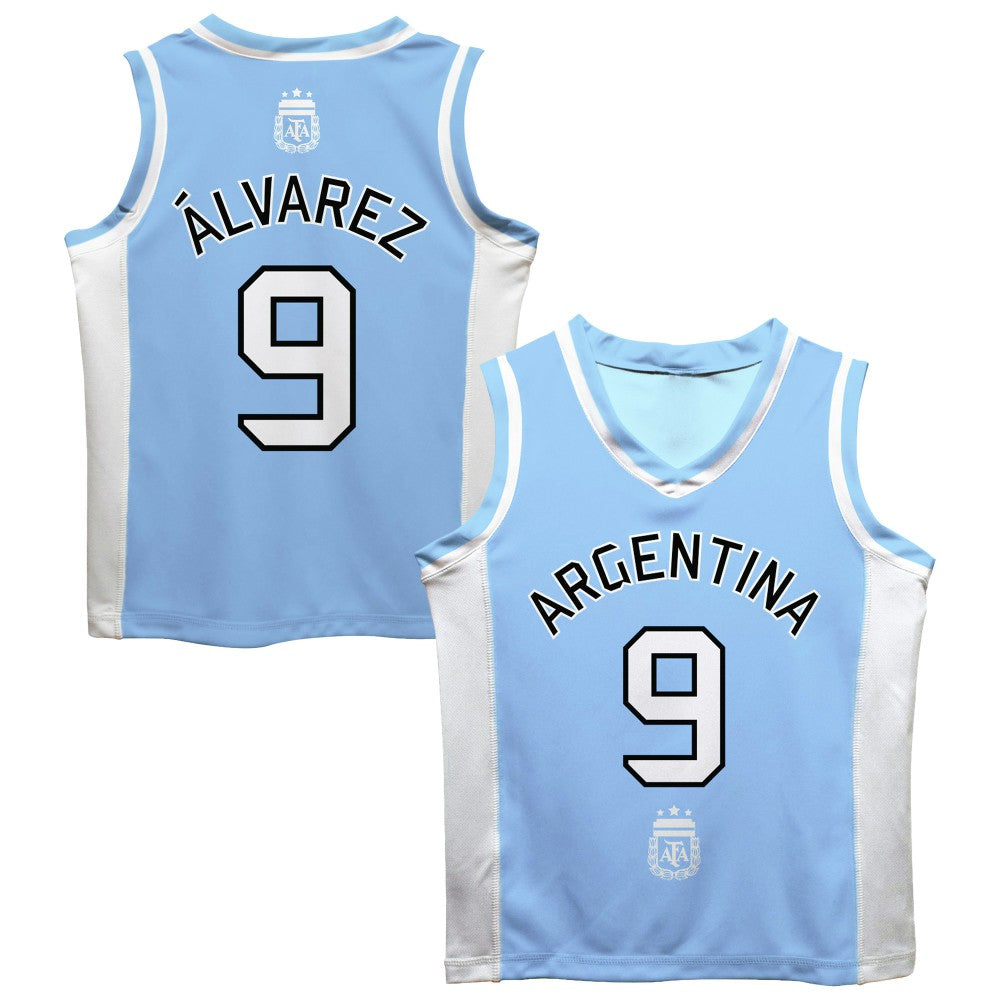 Julián Álvarez Argentina National Team Vive La Fete Mesh Basketball Jersey