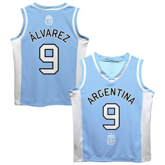 Julián Álvarez Argentina National Team Vive La Fete Mesh Basketball Jersey