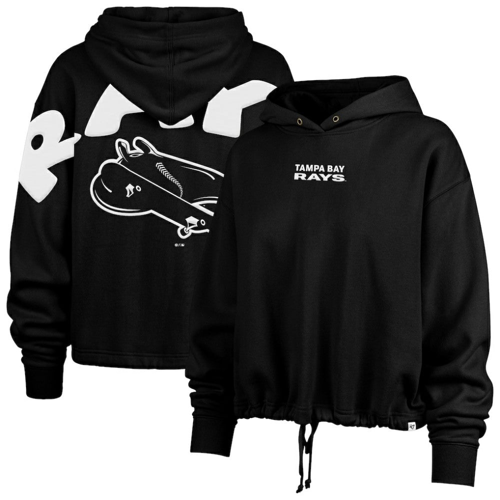 Tampa Bay Rays '47 Women's City Connect Venice Cropped Pullover Hoodie - MLB Hoodies