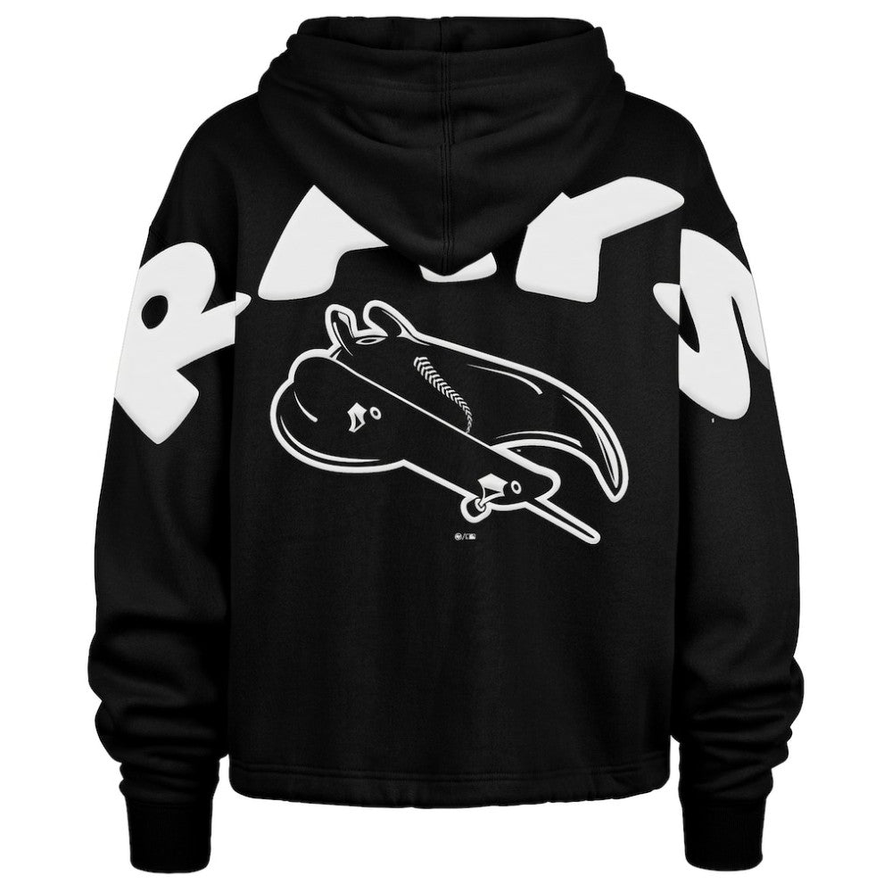 Tampa Bay Rays '47 Women's City Connect Venice Cropped Pullover Hoodie - MLB Hoodies