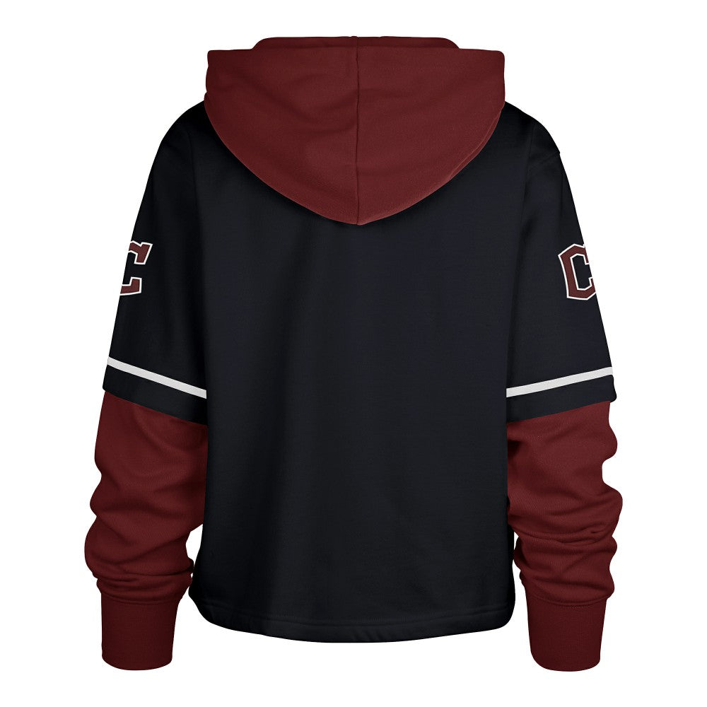 Cleveland Guardians '47 Women's City Connect Shortstop Cropped Pullover Hoodie - MLB Hoodies