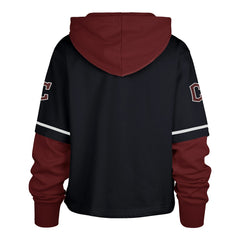 Cleveland Guardians '47 Women's City Connect Shortstop Cropped Pullover Hoodie - MLB Hoodies